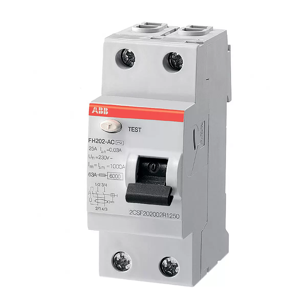 Устройства защитного отключения 2-полюсное 63A 30mA (тип AC) УЗО FH202 AC-63/0.03 ABB  в Самаре