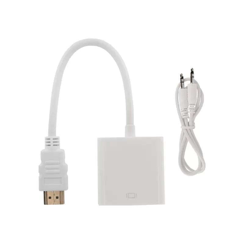 Переходник штекер HDMI - гнездо VGA, провод + шнур стерео 3,5мм REXANT в Самаре