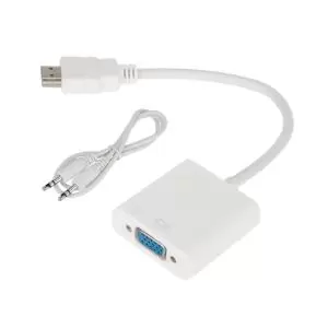Переходникштекер HDMI - гнездо VGA, провод + шнур стерео 3,5мм REXANT