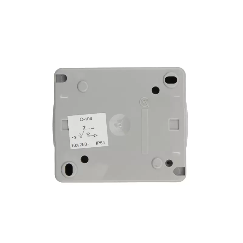 Выключатель одноклавишный INDUSTRIAL IP54, о/у, серый KRANZ в Самаре