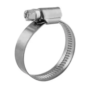 Хомут червячный 25-40/9-0,6мм, нержавеющая сталь W2, (50шт/уп) REXANT