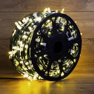 Гирлянда LED Clip Light 12V шаг 150 мм, цвет диодов ТЕПЛЫЙ БЕЛЫЙ, Flashing (Белый)  в Самаре