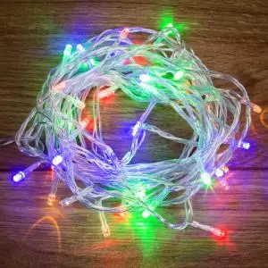 Гирлянда Твинкл Лайт 6 м, прозрачный ПВХ, 40 LED, цвет Мультиколор  в Самаре