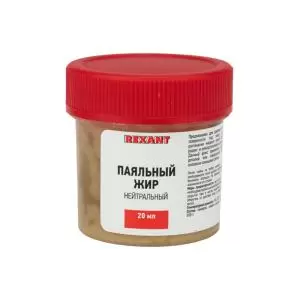 Флюс для пайки, паяльный жир НЕЙТРАЛЬНЫЙ, 20мл, банка REXANT  в Самаре