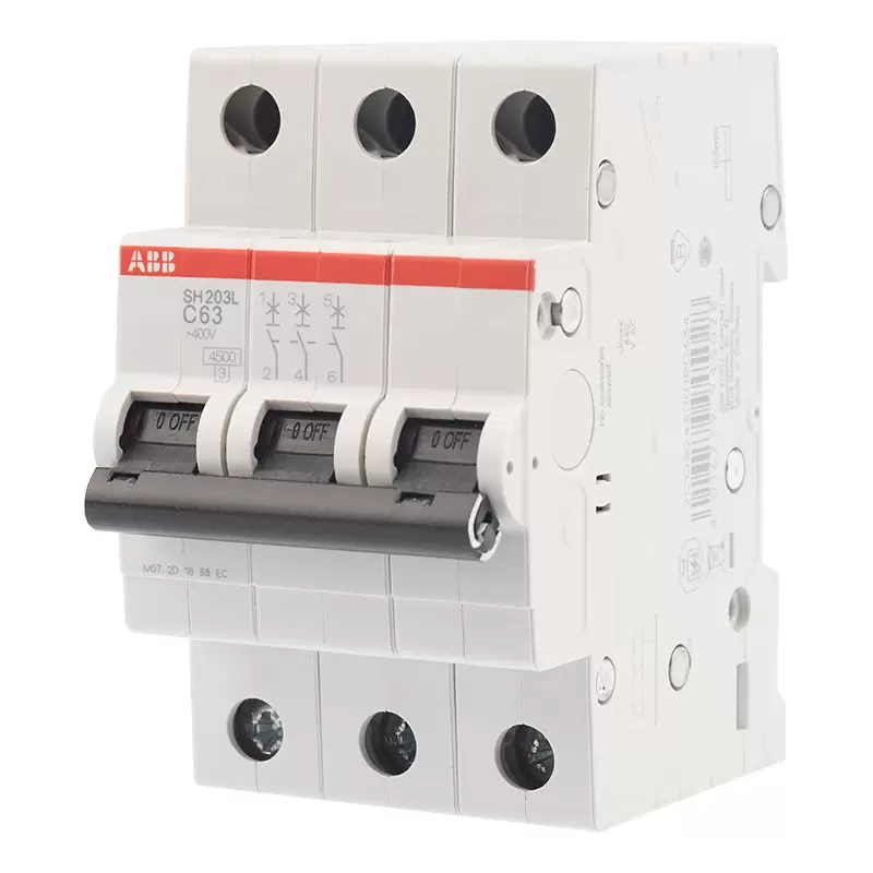 Выключатель автоматический 3-полюсный 63A (C) 4,5kА SH203L-C63 ABB  в Самаре