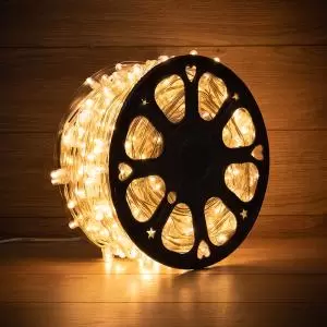 Гирлянда LED Клип-лайт 12 V, прозрачный ПВХ, 150 мм, цвет диодов теплый белый  в Самаре
