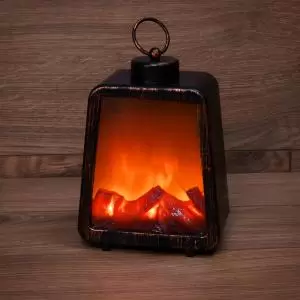 Светодиодный камин Лофт USB с эффектом живого огня 17х10х24.5 см NEON-NIGHT  в Самаре