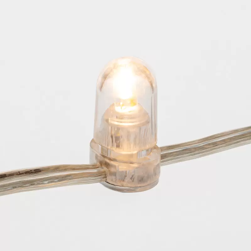 Гирлянда LED Клип-лайт 12 V, прозрачный ПВХ, 150 мм, цвет диодов теплый белый в Самаре