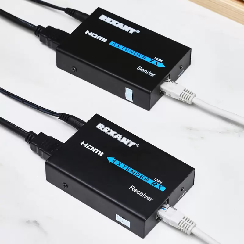 HDMI удлинитель по витой паре RJ-45(8P8C) до 120м (1080p) REXANT в Самаре
