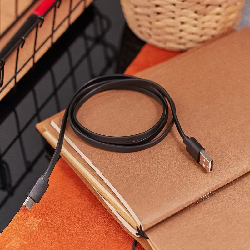 Кабель USB-Type-C/2,4A/PVC/flat/1m/REXANT в Самаре