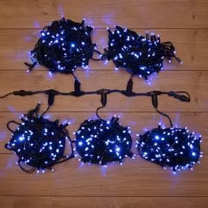 Гирлянда LED ClipLight 24V, 5 нитей по 20 метров, цвет диодов Синий, Flashing (Белый)  в Самаре