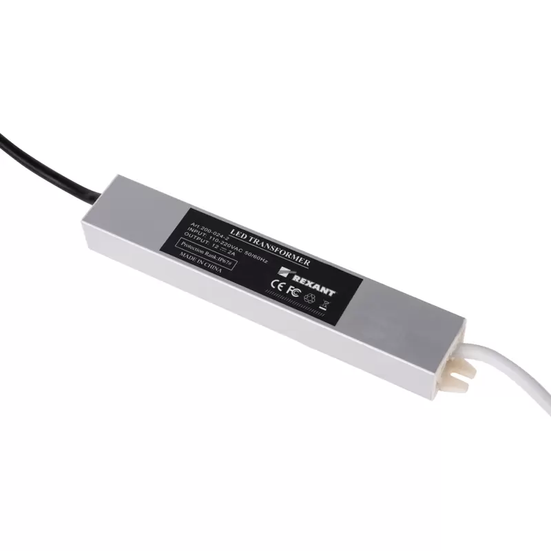 Источник питания AC 110-250V/DC 12V 2А 24W с проводами влагозащищенный (IP67) в Самаре