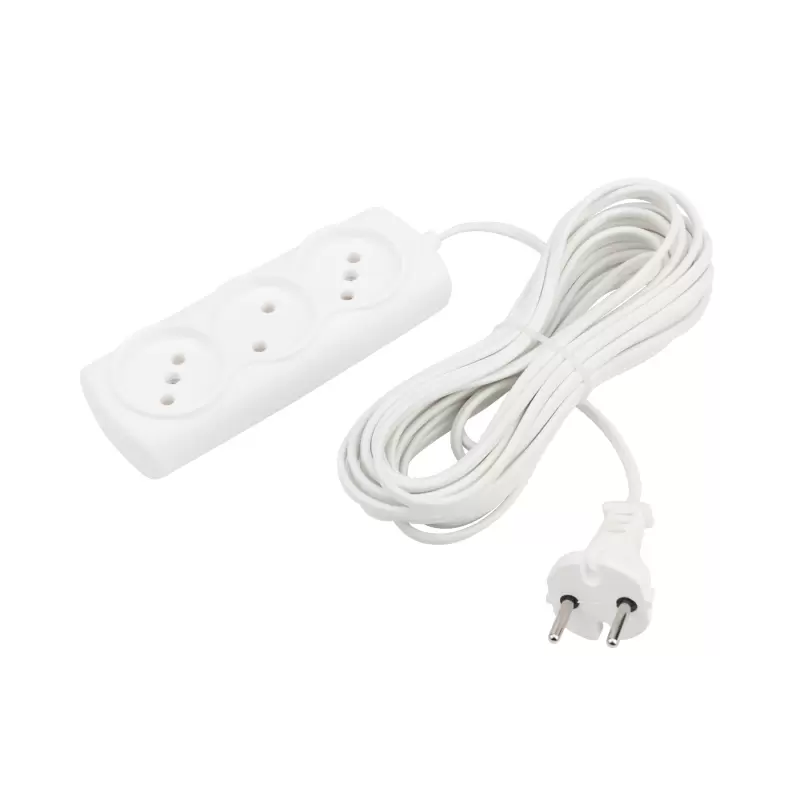 Удлинитель PROconnect STANDARD 3 гнезда, 7 м, 2х0.75 мм², б/з, белый в Самаре