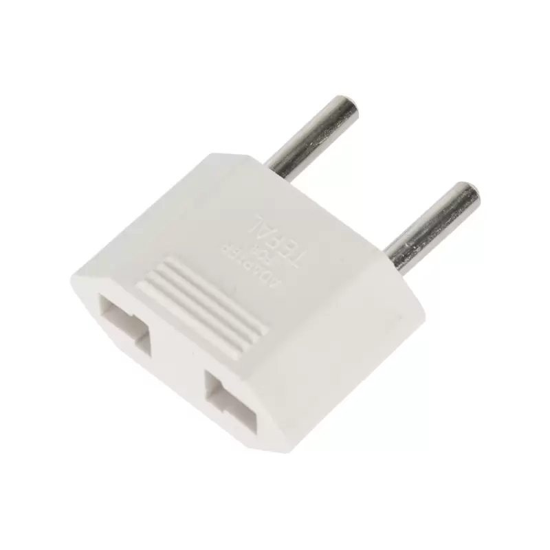 Адаптер сетевой (переходник) с Евро А/F на тонкую вилку С1 плоский «Тефаль» 6А б/з белый PROCONNECT (пакет БОПП 1 шт/уп.) в Самаре