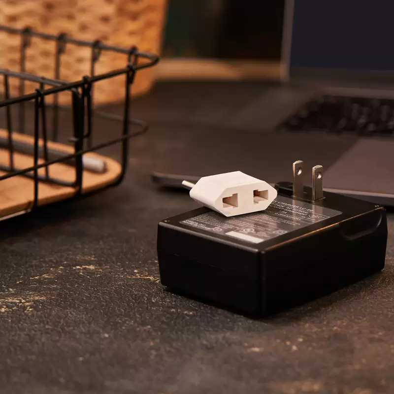 Адаптер сетевой (переходник) с Евро А/F на тонкую вилку С1 плоский «Тефаль» 6А б/з белый PROCONNECT (пакет БОПП 1 шт/уп.) в Самаре