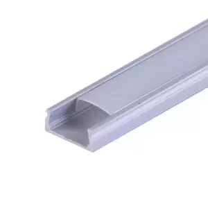 Комплект накладного алюминиевого профиля с рассеивателем, 15х6мм, 2м REXANT