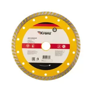 Диск алмазный отрезной Turbo 180x22,2x2,4x10мм KRANZ