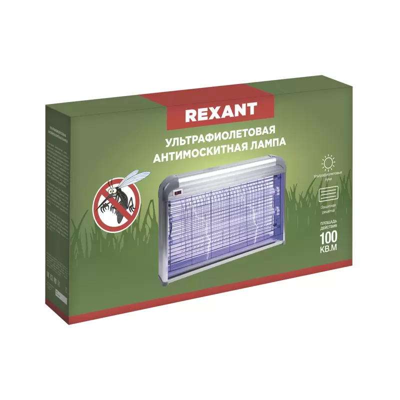 Антимоскитная лампа S 100м², 2х15Вт, 220В REXANT в Самаре