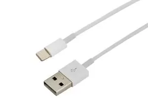 USB-Lightning кабель для iPhone/PVC/white/1m/REXANT/ ОРИГИНАЛ (чип MFI)  в Самаре