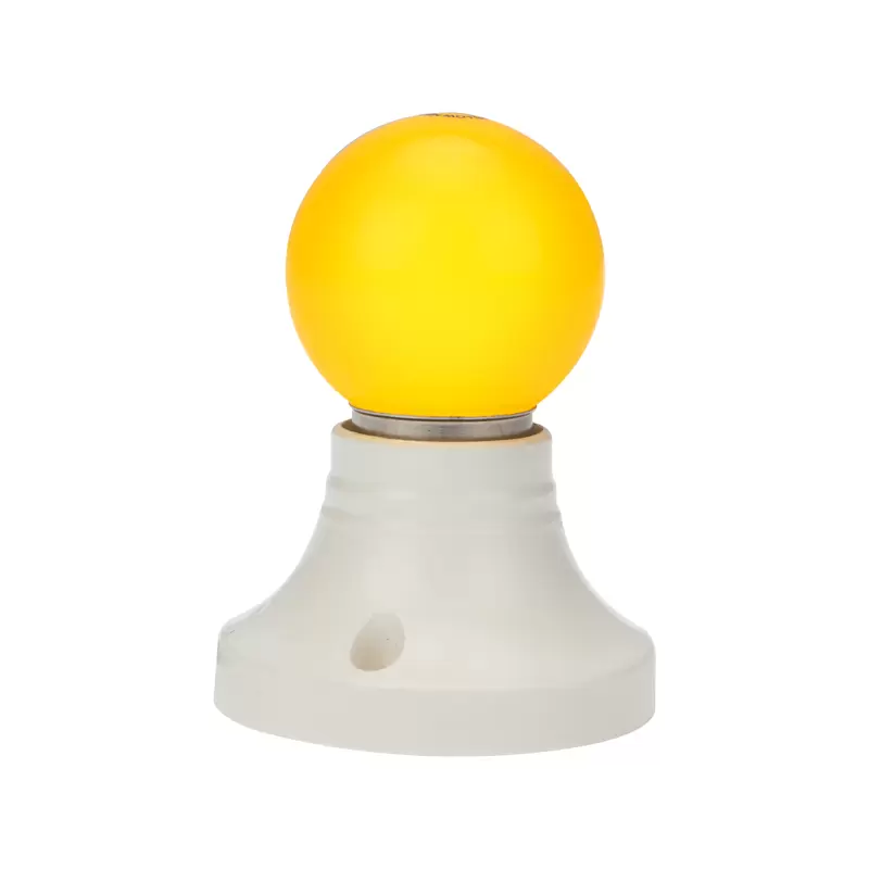 Лампа шар e27 5 LED Ø45мм - желтая в Самаре