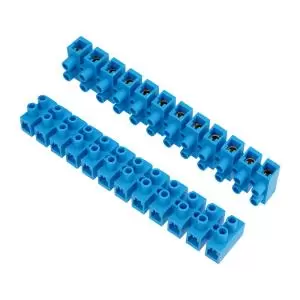Клеммная винтовая колодка KВ-40 25-40, ток 100 A, полипропилен синий REXANT (10 шт./уп.)  в Самаре