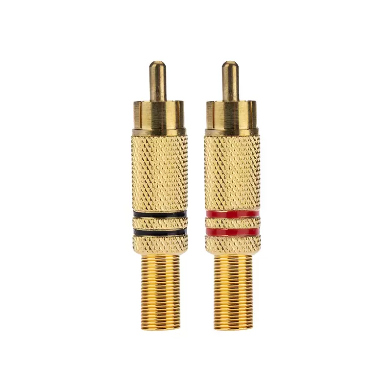Разъем штекер RCA металл пайка черный/красный, Gold PROconnect в Самаре