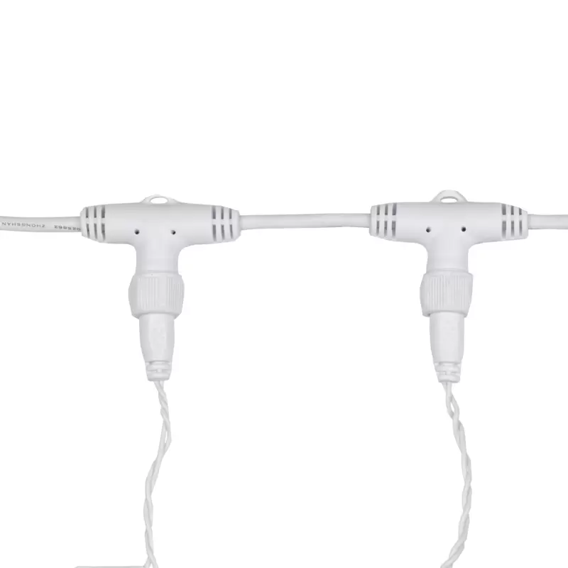 Гирлянда Светодиодный Дождь 2х3м, 600 LED БЕЛЫЙ, белый ПВХ, IP65, постоянное свечение, 230В соединяется NEON-NIGHT (нужен шнур питания 303-500-1) в Самаре