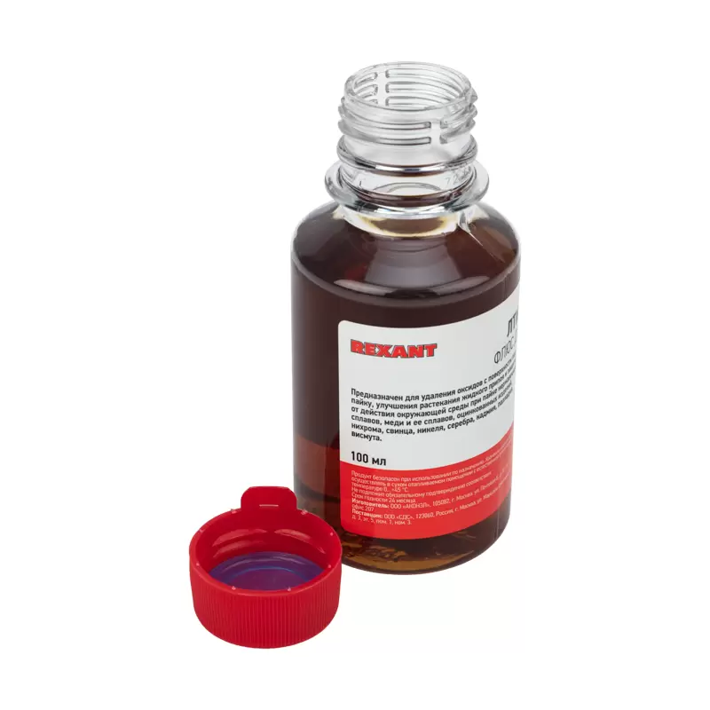 Флюс для пайки, ЛТИ-120, 100мл, флакон REXANT в Самаре