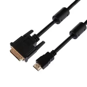 Шнур HDMI - DVI-D, 1,5м, Gold, с фильтрами REXANT  в Самаре