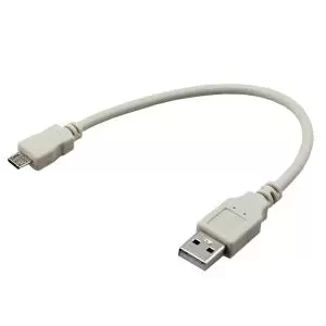 Кабель USB (шт. micro USB - шт. USB A) 0.2 метра, серый REXANT  в Самаре