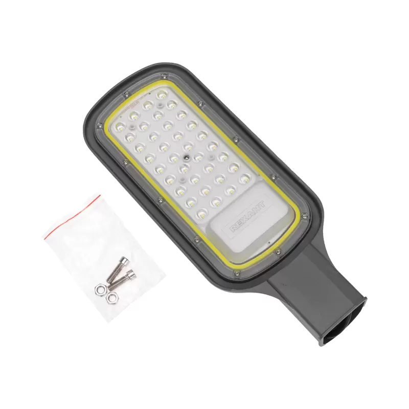 Светильник светодиодный консольный ДКУ 03-30-5000К-Ш-C IP65 черный REXANT в Самаре