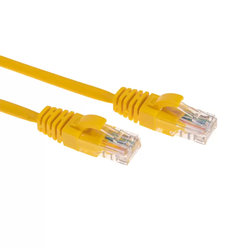 Патч-корд U/UTP, CAT 5e, RJ45-RJ45, 26AWG, LSZH, желтый, 1м REXANT в Самаре