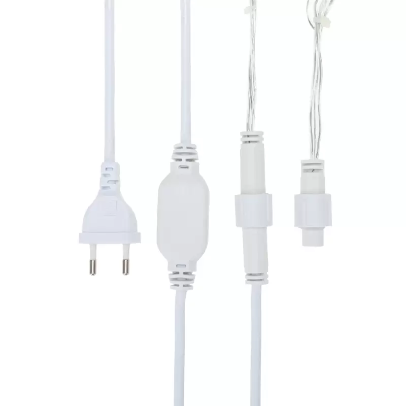 Гирлянда светодиодная Бахрома (Айсикл), 4,8х0,6м, 176 LED СИНИЙ, прозрачный ПВХ, IP65, постоянное свечение, 230В NEON-NIGHT (шнур питания в комплекте) в Самаре