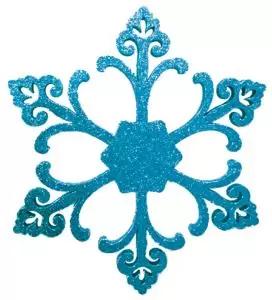 Елочная фигура Снежинка Морозко, 66 см, цвет синий  в Самаре