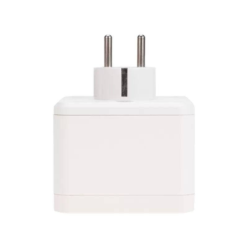Двойник электрический Куб 16А с заземлением + 2хUSB-A 2,4А + USB Type-C 3А с ночной подсветкой, белый REXANT в Самаре