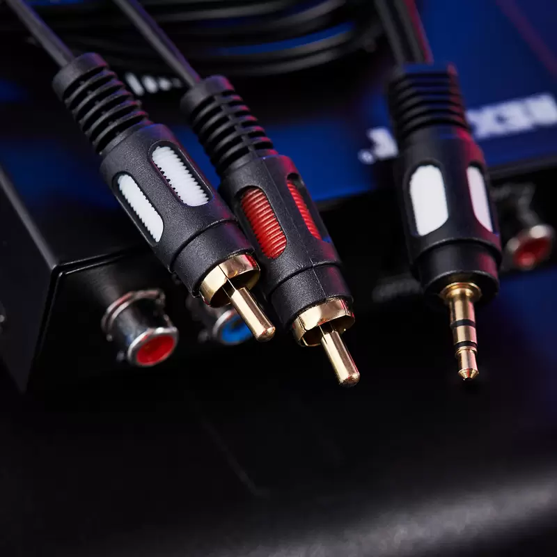 Шнур Стерео 3,5мм - 2 RCA, 1,5м, Gold REXANT в Самаре