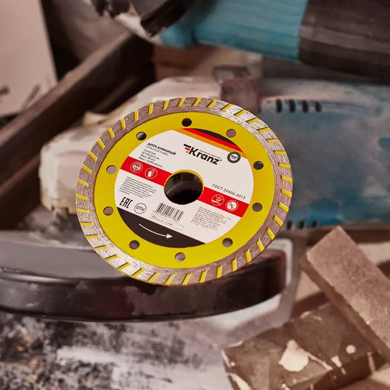 Диск алмазный отрезной Turbo 125x22,2x2,2x10мм KRANZ в Самаре