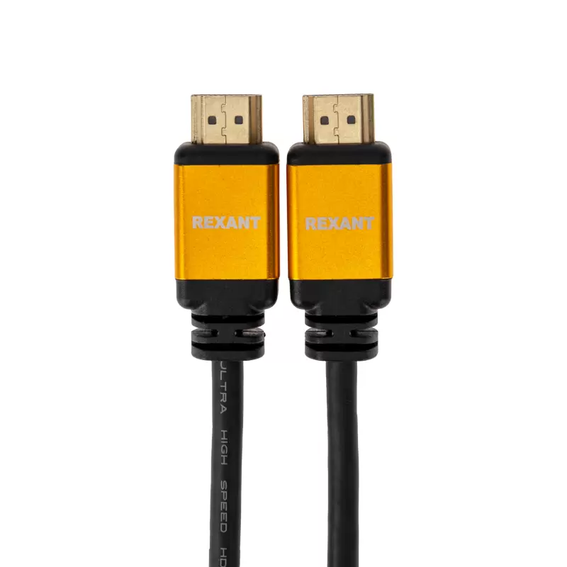 Кабель HDMI - HDMI 2.1, длина 2м, Gold REXANT в Самаре