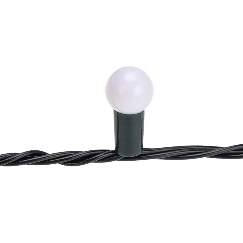 Гирлянда Мультишарики 20м, 200LED, диаметр 15мм, IP44, зеленый провод, свечение мульти (RG/RB), мигание, 230В NEON-NIGHT в Самаре