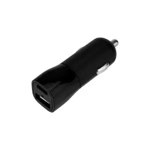 Зарядное устройство в прикуриватель REXANT USB x Type-C, 18W, с Quick charge, черное