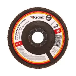 Круг лепестковый торцевой, P24, 125х22,2мм KRANZ