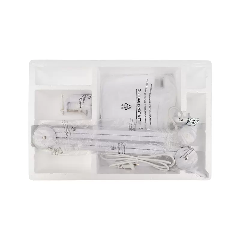 Лупа на струбцине квадратная 5D с подсветкой 60 SMD LED, сенсорный регулятор яркости, 190х157мм, белая REXANT в Самаре