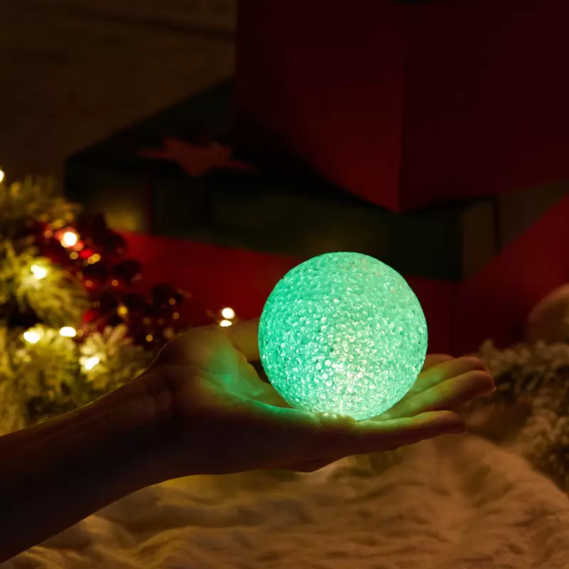 Фигура светодиодная Снежок, RGB, 8 см в Самаре