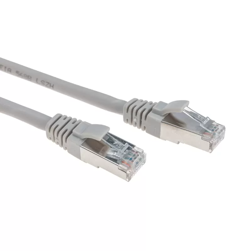 Патч-корд S/FTP CAT 6A (10G), RJ45-RJ45, 28AWG, LSZH, серый, 5м REXANT в Самаре