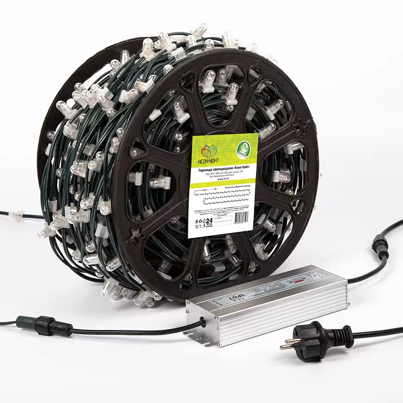 Гирлянда LED ClipLight 12V 150 мм, цвет диодов Синий в Самаре