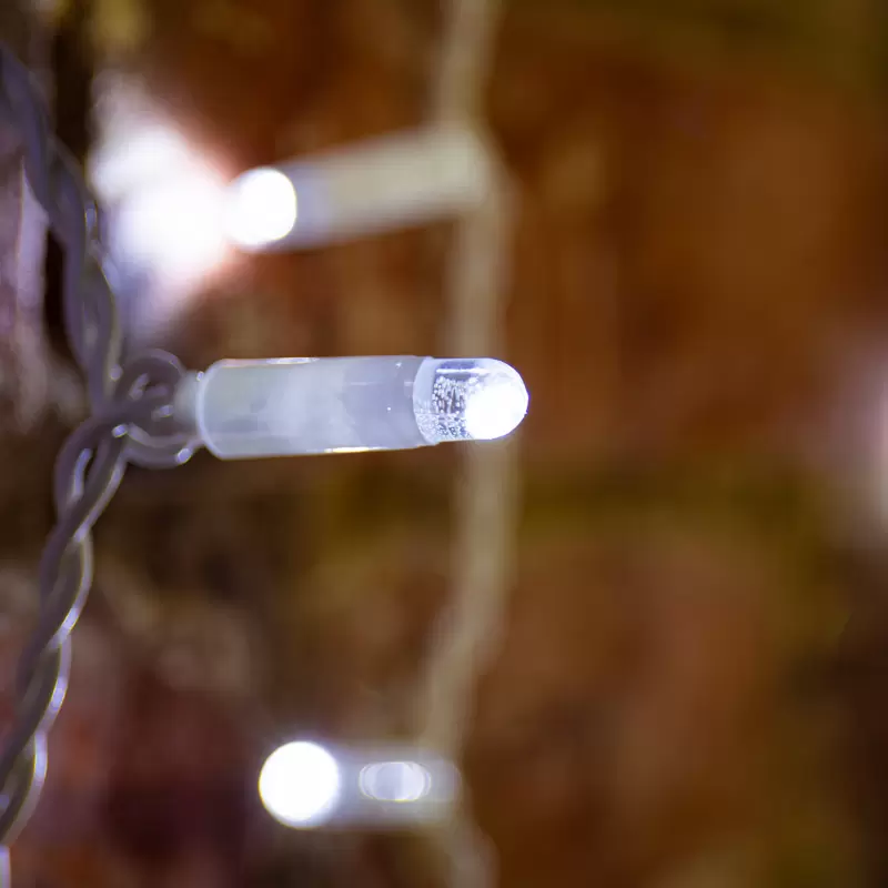 Гирлянда Светодиодный Дождь 2х3м, 600 LED БЕЛЫЙ, белый ПВХ, IP65, постоянное свечение, 230В соединяется NEON-NIGHT (нужен шнур питания 303-500-1) в Самаре
