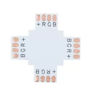 Плата соединительная (X) для RGB светодиодных лент шириной 10мм LAMPER