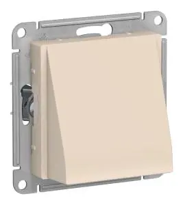 Мех-м с накладкой вывод кабеля с/у пластик бежевый IP20 AtlasDesign Schneider Electric