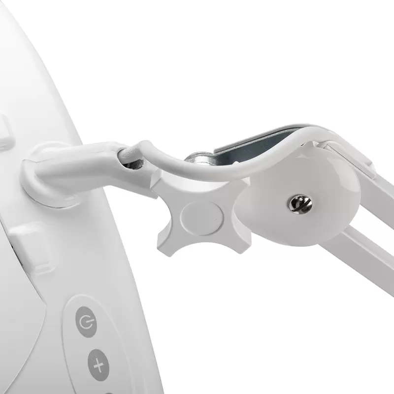 Лупа на струбцине квадратная 5D с подсветкой 60 SMD LED, сенсорный регулятор яркости, 190х157мм, белая REXANT в Самаре