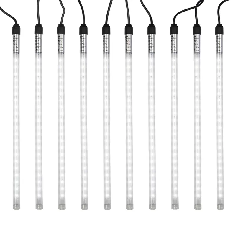 Гирлянда Тающие сосульки 24 В, комплект 10 шт. х 30 см, шаг 100 см, 420 LED, белый, соединяются в Самаре